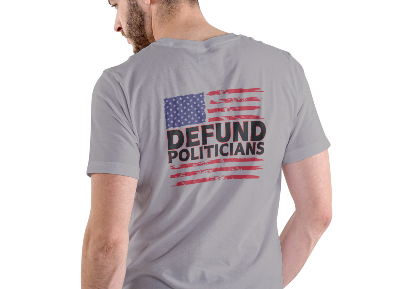 DEFUND POLITICIANS, T-SHIRT, UNISEX, COTTON