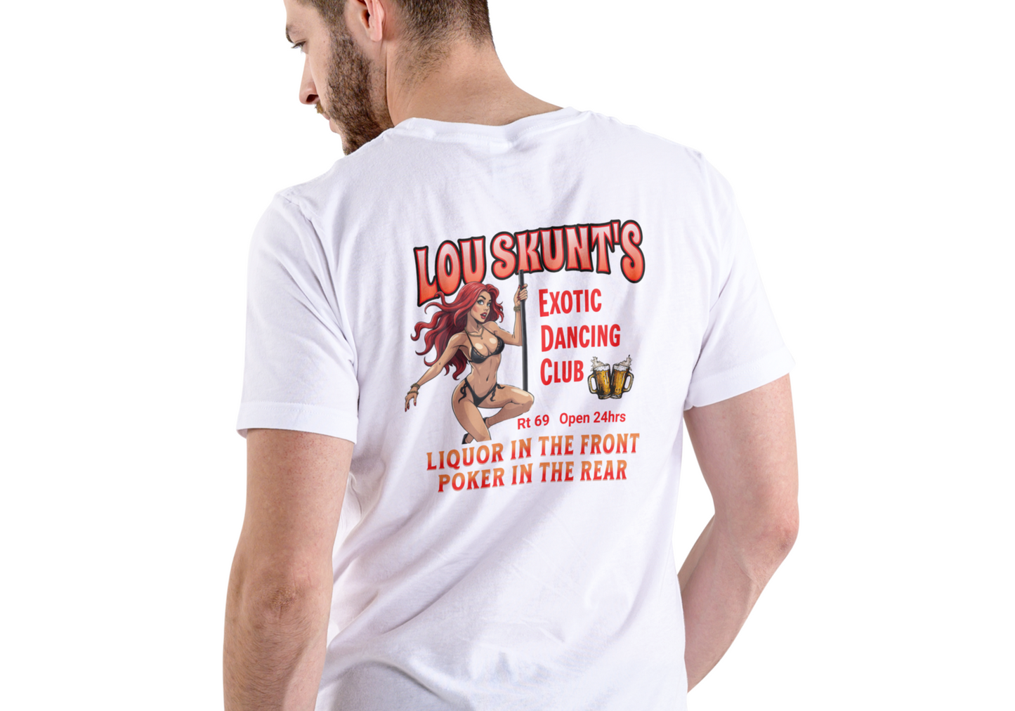 LOU SKUNT'S DANCING CLUB, T-SHIRT, UNISEX, COTTON