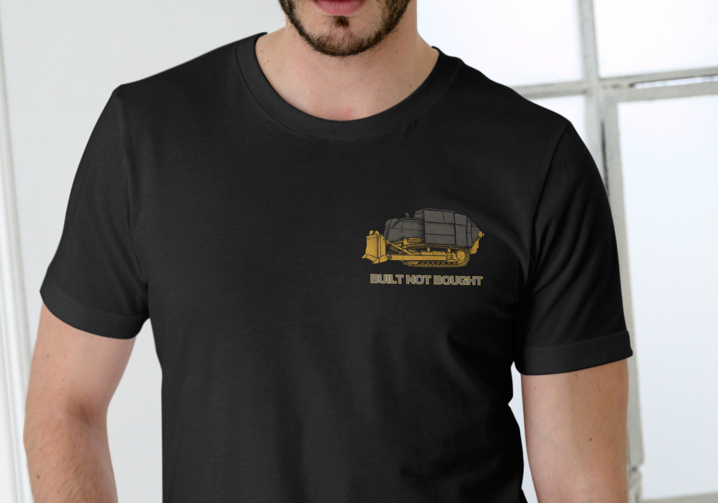 HEEMEYER BUILT NOT BOUGHT, T-SHIRT, UNISEX, COTTON