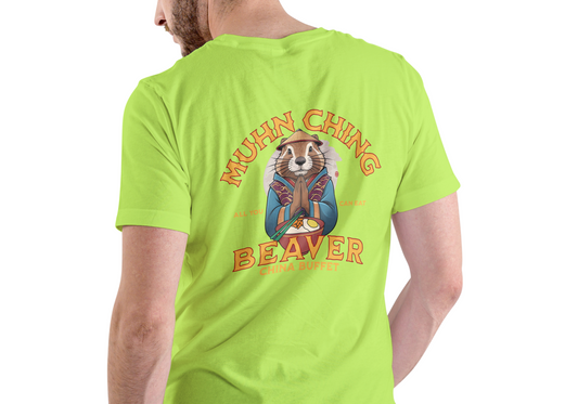 MUHN CHING BEAVER CHINA BUFFET, T-SHIRT, UNISEX, COTTON