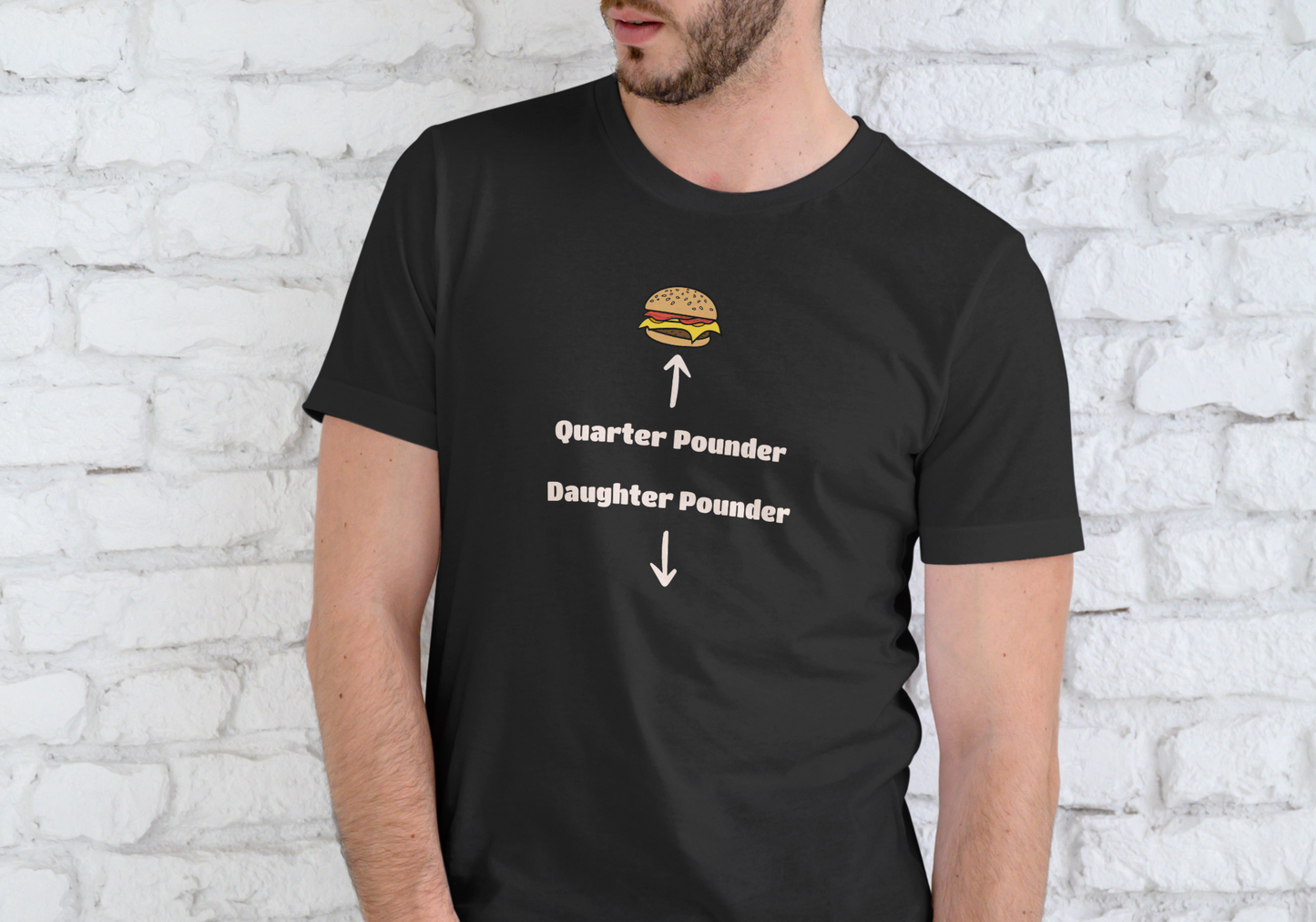 QUARTER POUNDER, T-SHIRT, UNISEX, COTTON