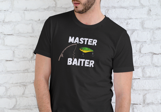 MASTER BAITER, FISHING, T-SHIRT, UNISEX, COTTON
