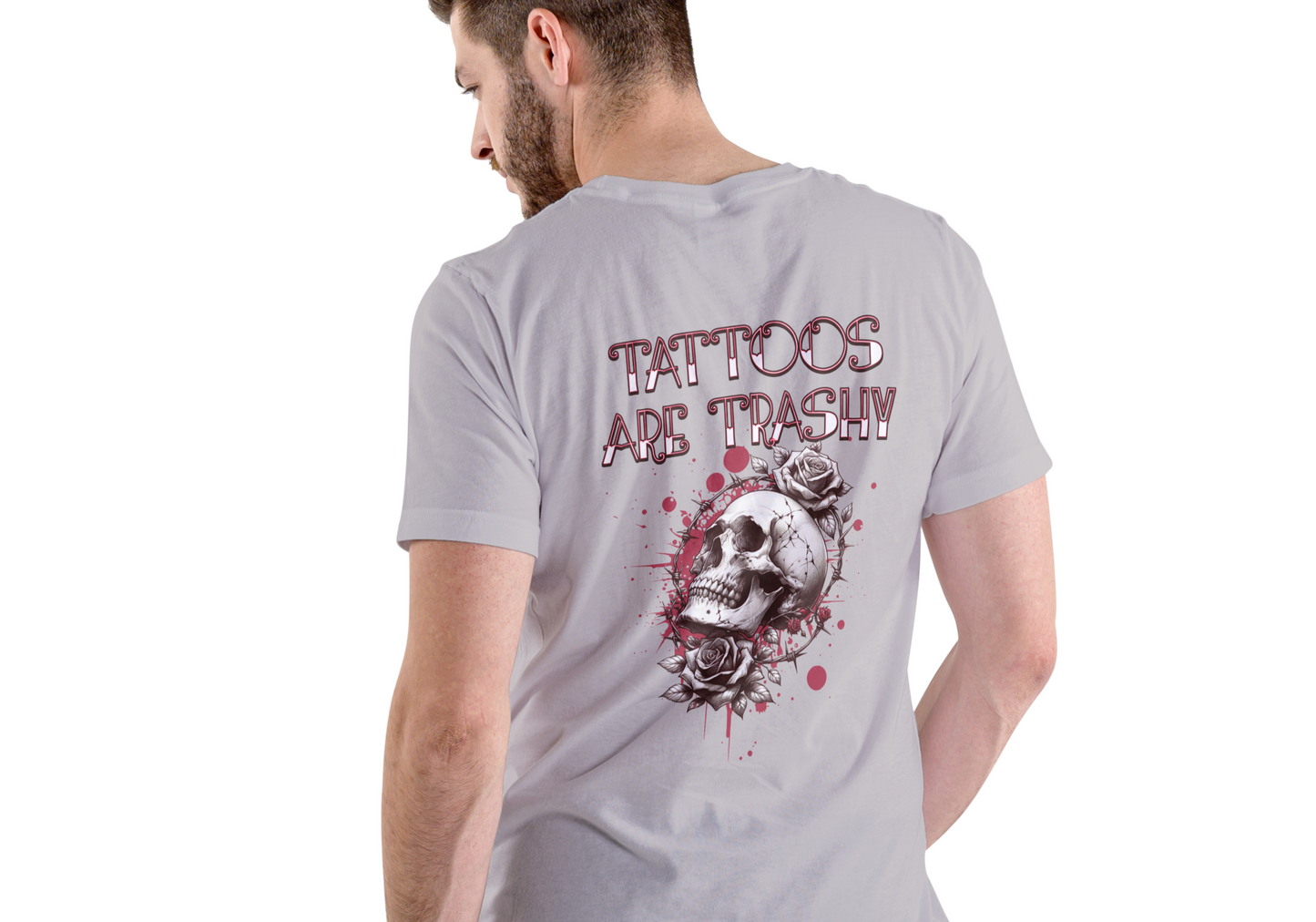 TATTOOS ARE TRASHY, T-SHIRT, UNISEX, COTTON