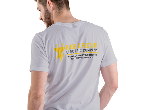 Hugh G. Rection Electric Company, T-SHIRT, UNISEX, COTTON