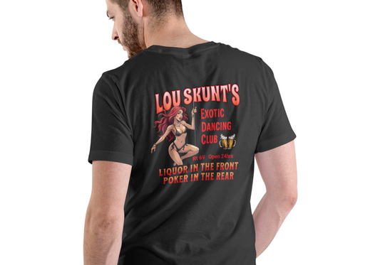 LOU SKUNT'S DANCING CLUB, T-SHIRT, UNISEX, COTTON