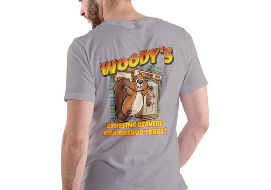 WOODY'S TAXIDERMY SHOP, T-SHIRT, UNISEX, COTTON
