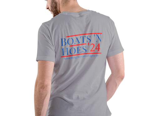 BOATS AND HOES 2024, T-SHIRT, UNISEX, COTTON