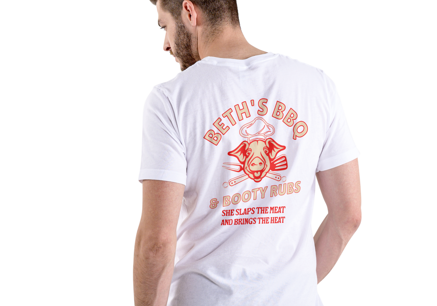 Beth's BBQ and Booty Rubs, T-SHIRT, UNISEX, COTTON