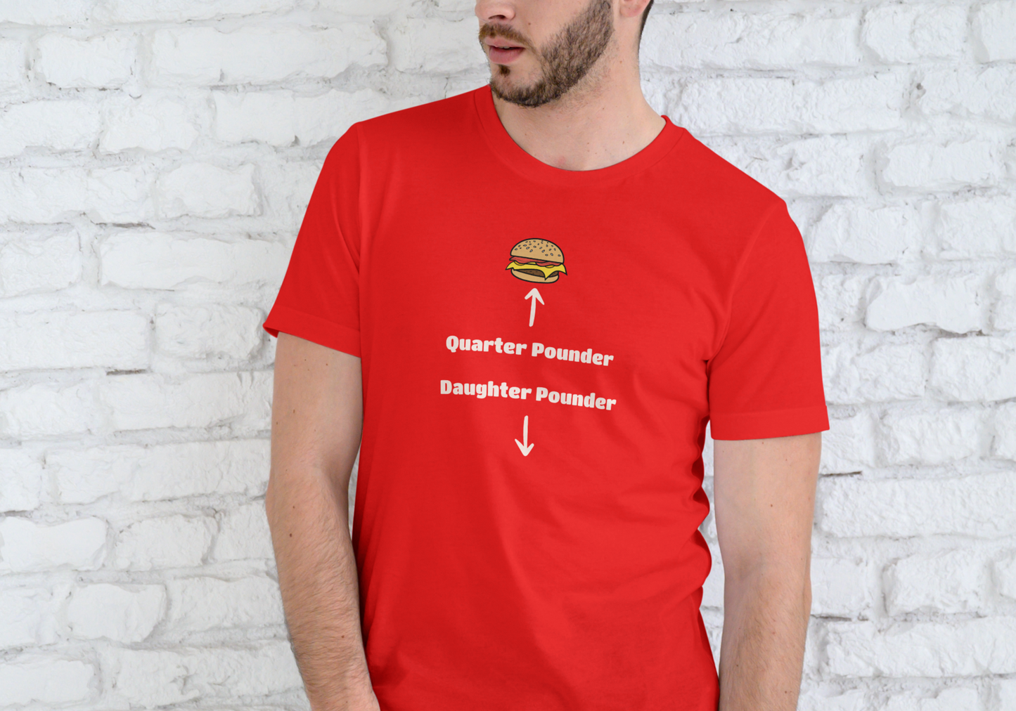 QUARTER POUNDER, T-SHIRT, UNISEX, COTTON