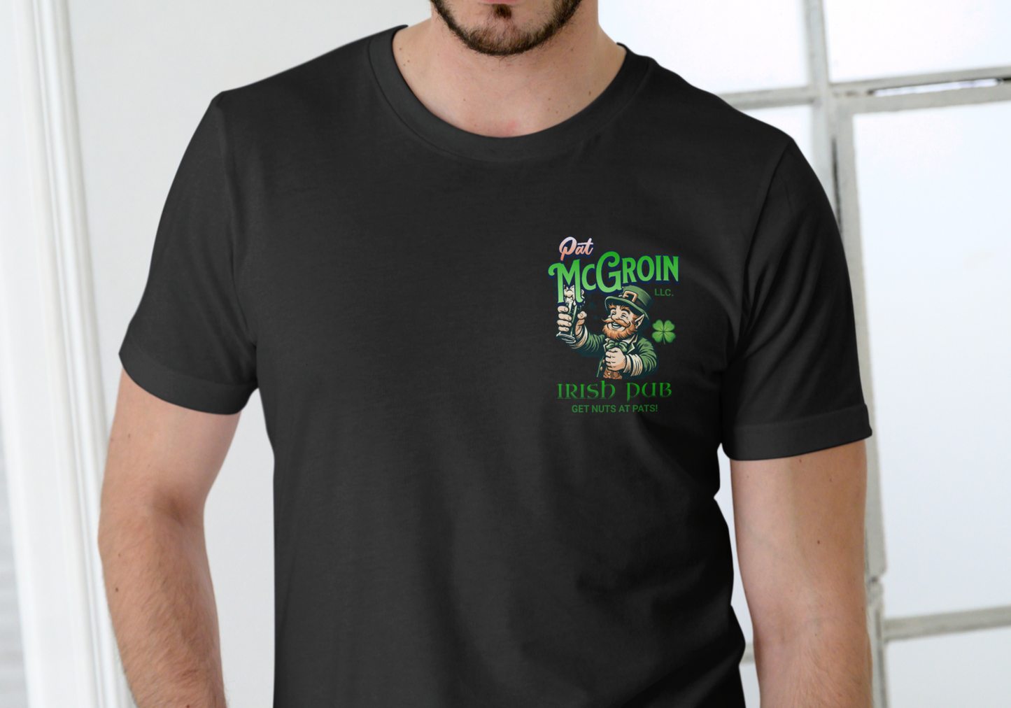 PAT MCGROIN IRISH PUB, T-SHIRT, UNISEX, COTTON