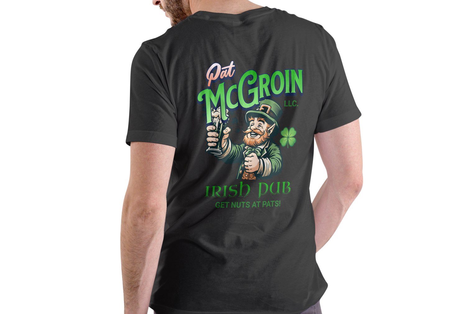 PAT MCGROIN IRISH PUB, T-SHIRT, UNISEX, COTTON
