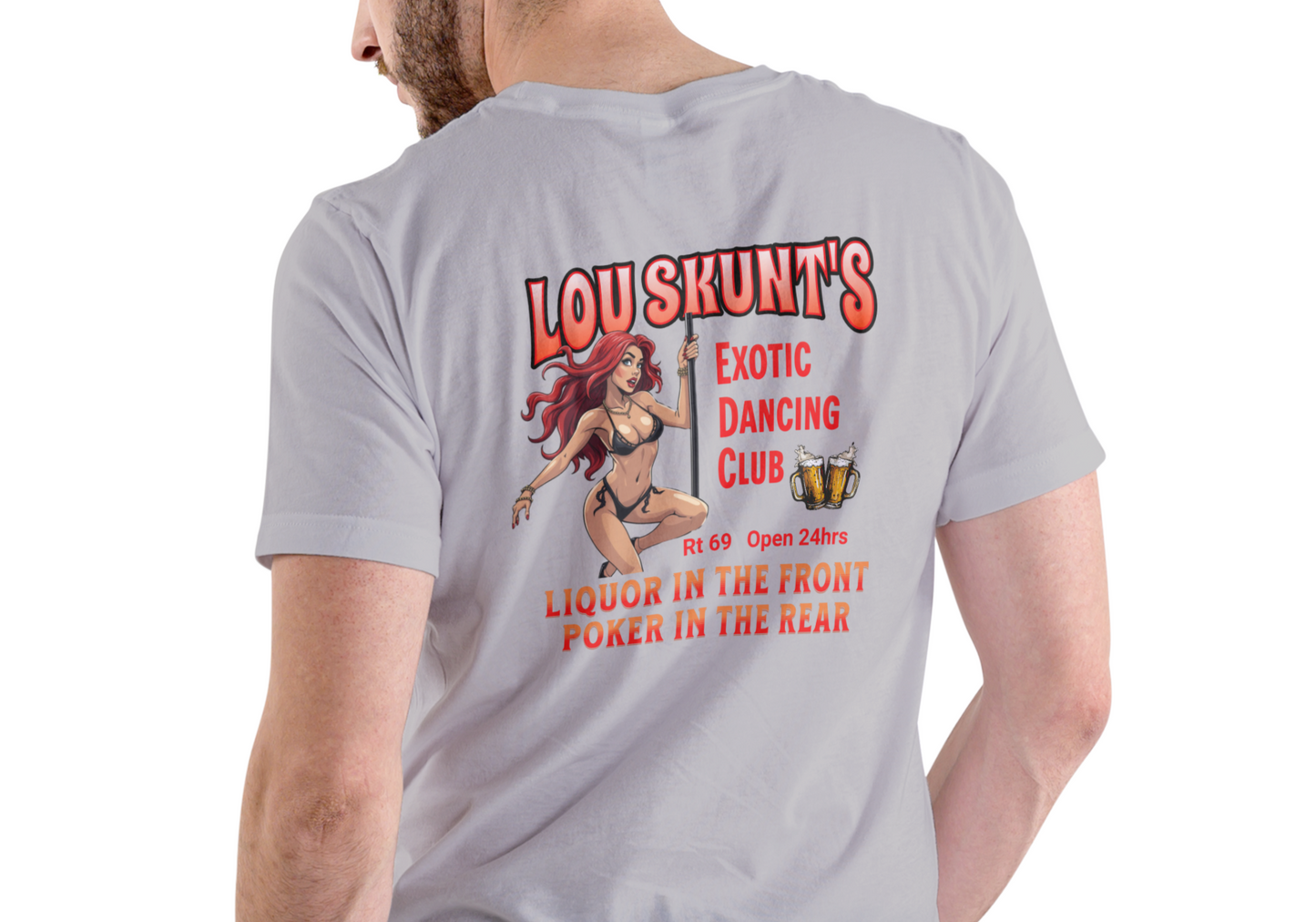 LOU SKUNT'S DANCING CLUB, T-SHIRT, UNISEX, COTTON