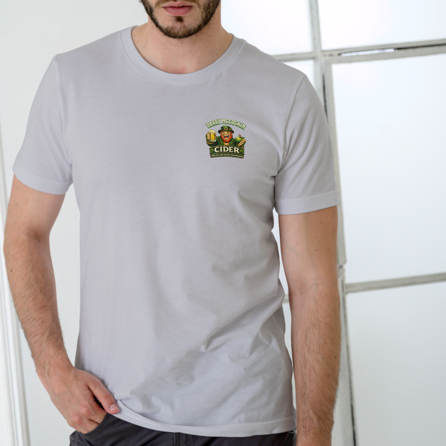 BARRY MCCOCKIN CIDER – Unisex Cotton Streetwear T-Shirt