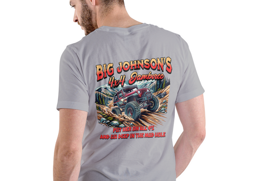 BIG JOHNSON'S 4X4 JAMBOREE, T-SHIRT, UNISEX, COTTON