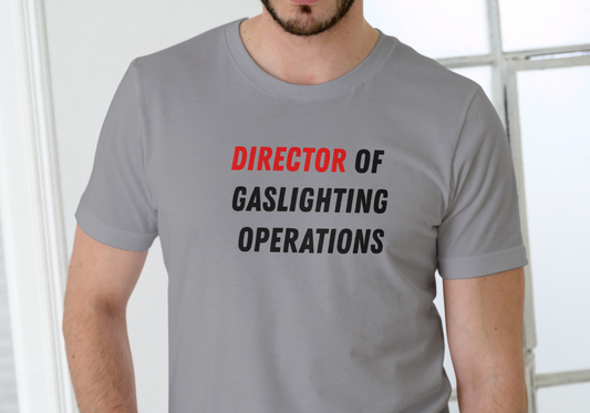 DIRECTOR OF GASLIGHTING, T-SHIRT, UNISEX, COTTON