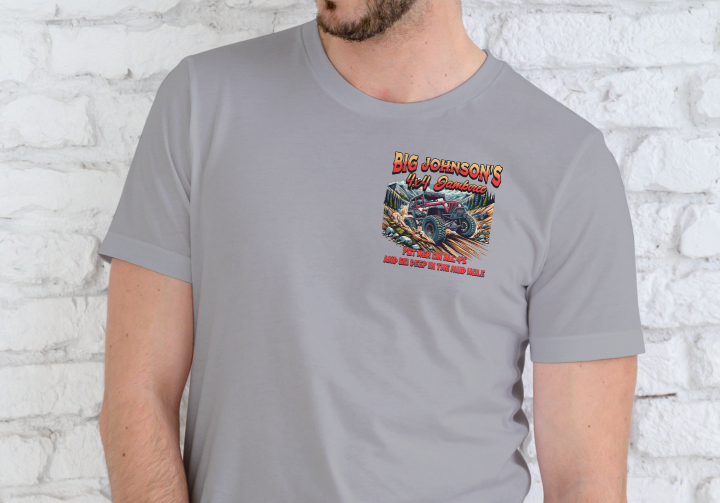 BIG JOHNSON'S 4X4 JAMBOREE, T-SHIRT, UNISEX, COTTON