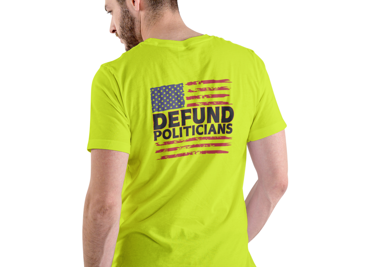 DEFUND POLITICIANS, T-SHIRT, UNISEX, COTTON