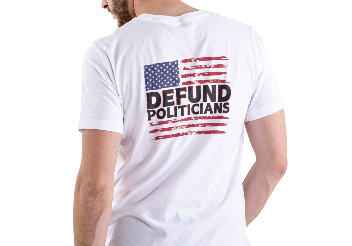 DEFUND POLITICIANS, T-SHIRT, UNISEX, COTTON