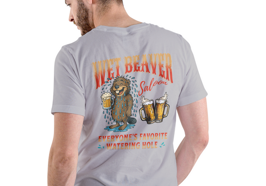 WET BEAVER SALOON, T-SHIRT, UNISEX, COTTON