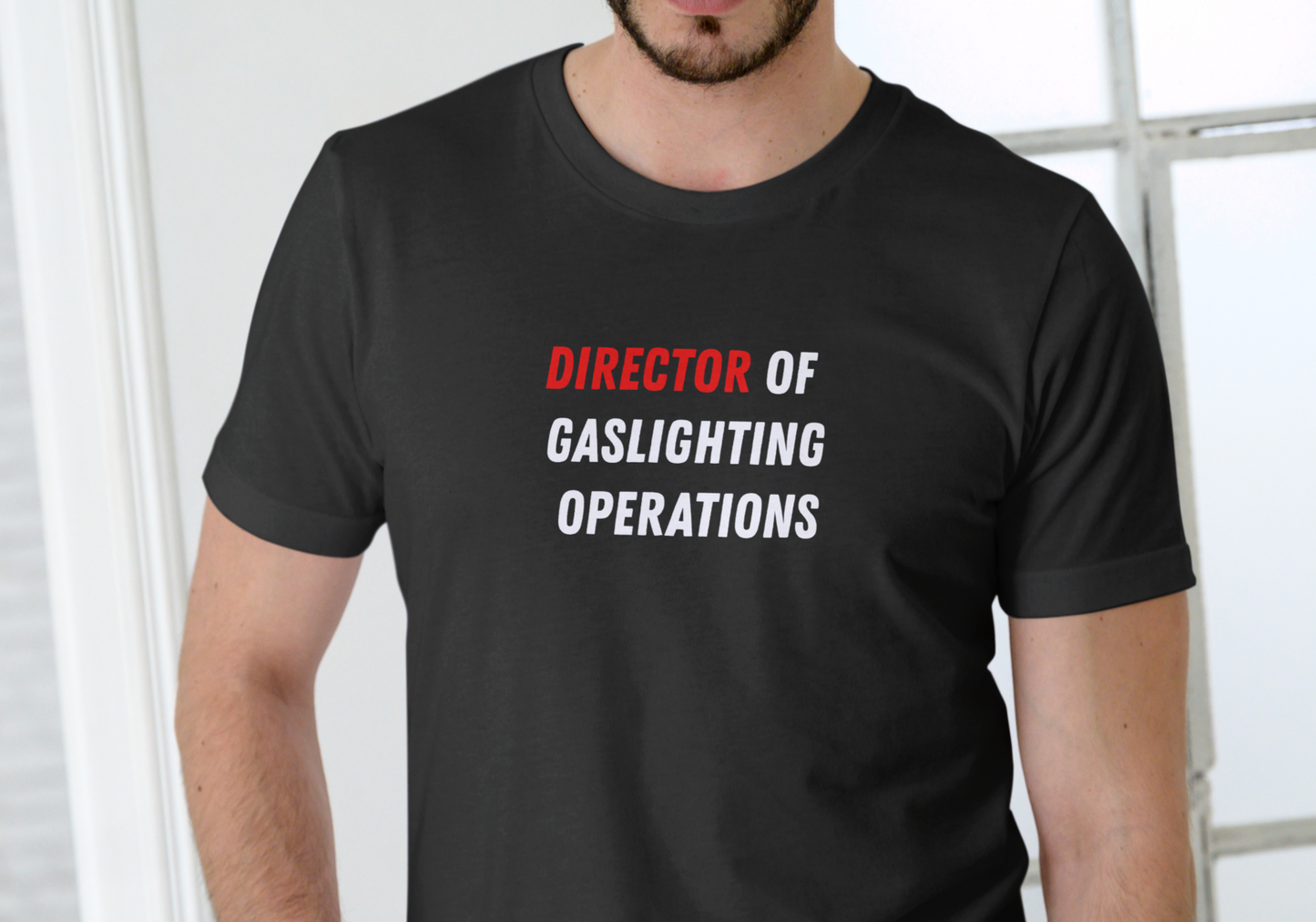 DIRECTOR OF GASLIGHTING, T-SHIRT, UNISEX, COTTON