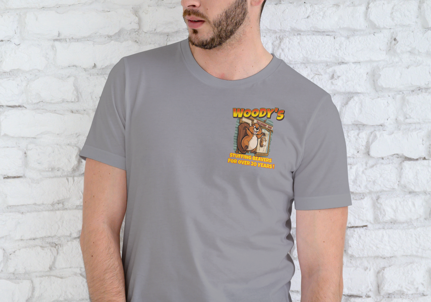WOODY'S TAXIDERMY SHOP, T-SHIRT, UNISEX, COTTON