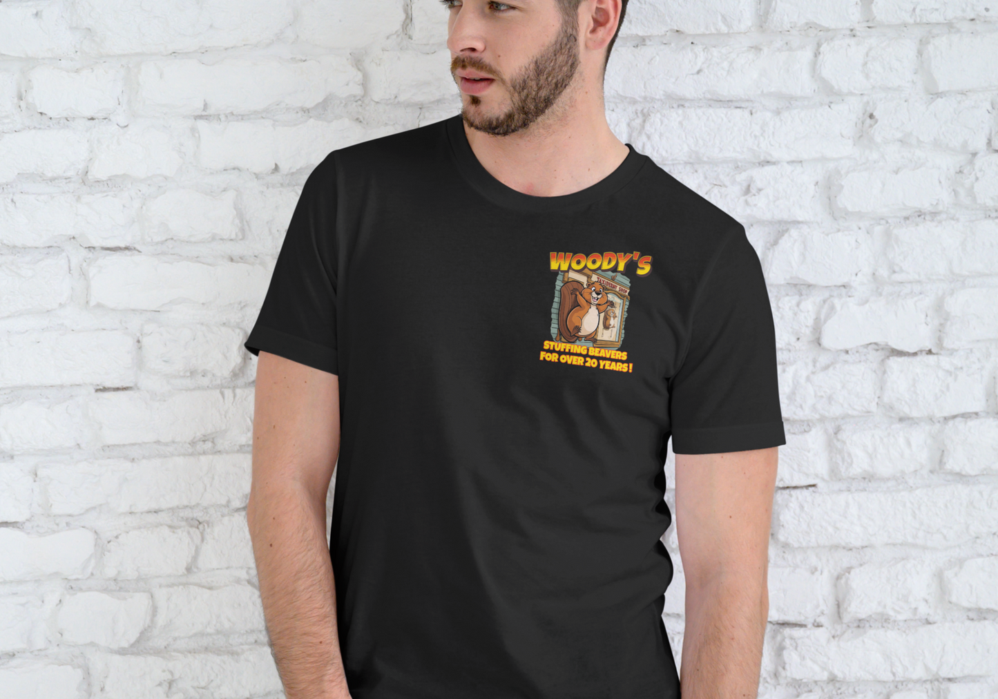 WOODY'S TAXIDERMY SHOP, T-SHIRT, UNISEX, COTTON