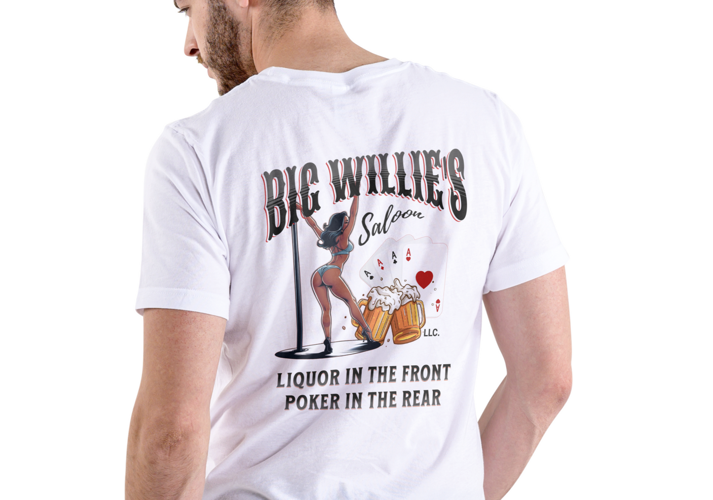 BIG WILLIE'S SALOON, T-SHIRT, UNISEX, COTTON