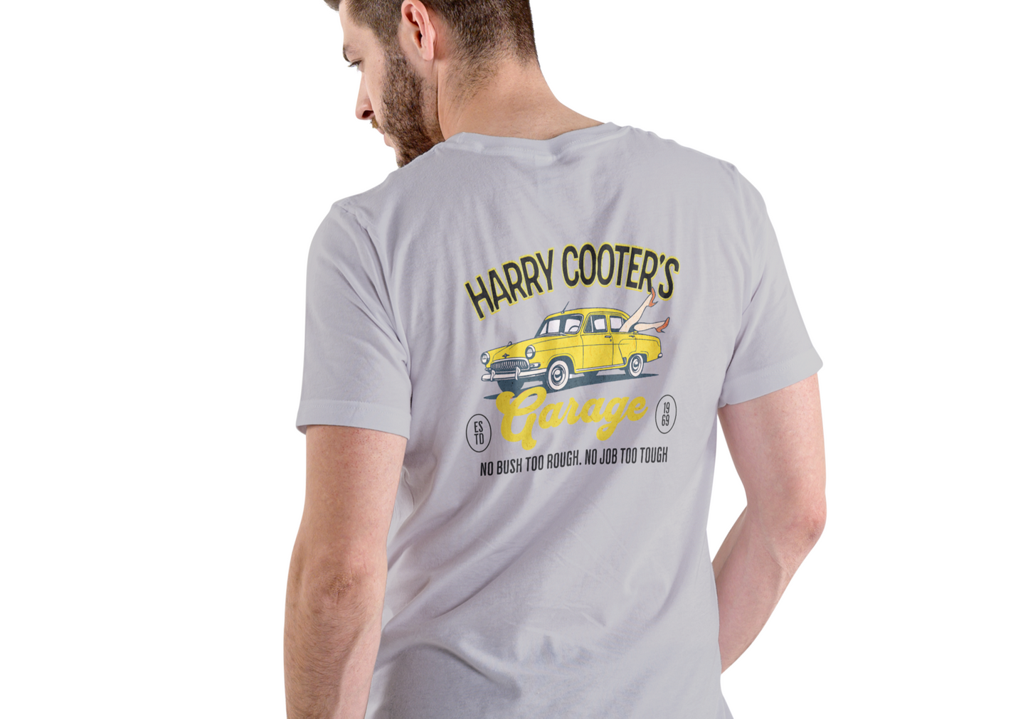 HARRY COOTER'S GARAGE, T-SHIRT, UNISEX, COTTON