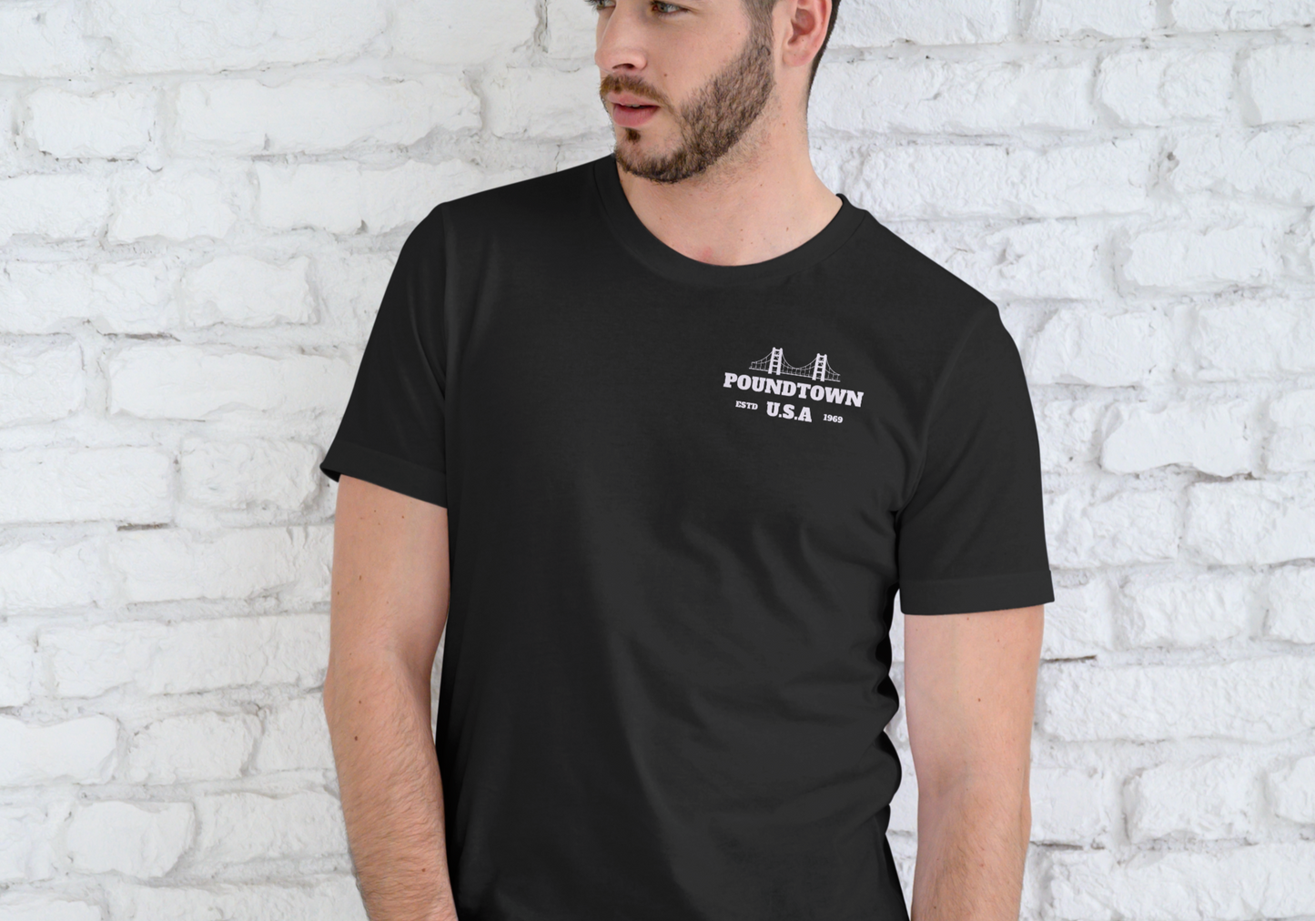 POUNDTOWN USA, HOME OF YOUR MOM, T-SHIRT, UNISEX, COTTON