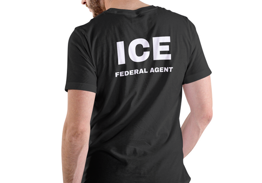 ICE, FEDERAL AGENT, T-SHIRT, UNISEX, COTTON