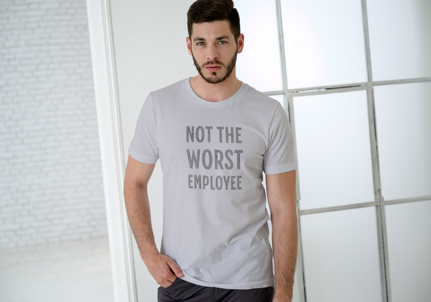 Not the worst employee, T-SHIRT, UNISEX, COTTON