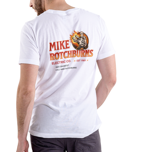 Mike Rotchburns Electric Co. – Funny Name T-Shirt | Unisex Cotton Tee