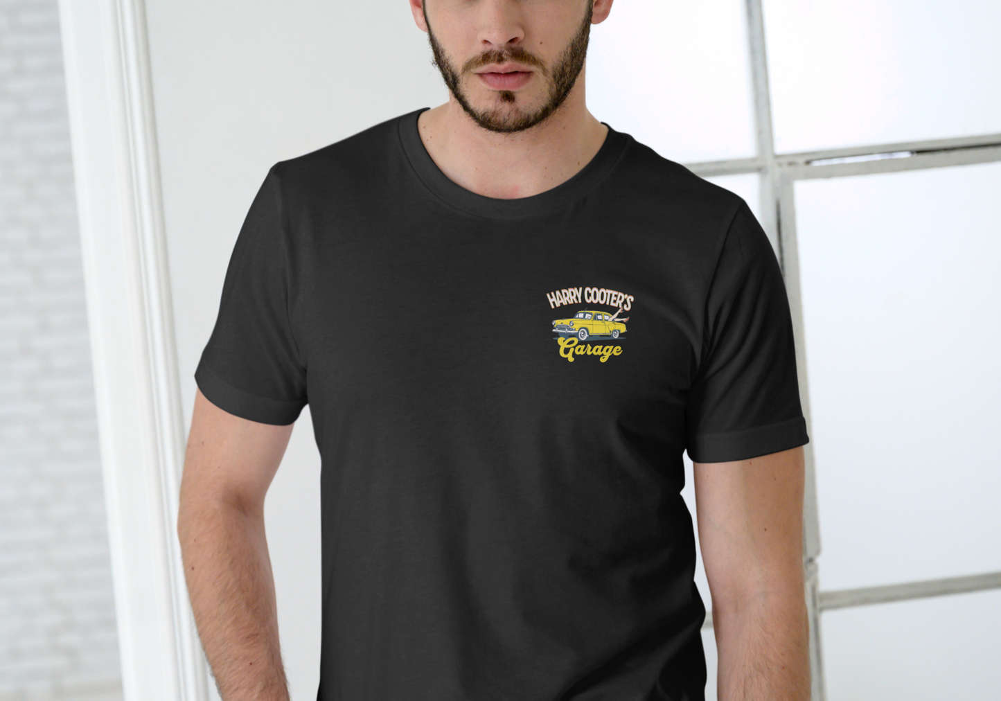 HARRY COOTER'S GARAGE, T-SHIRT, UNISEX, COTTON