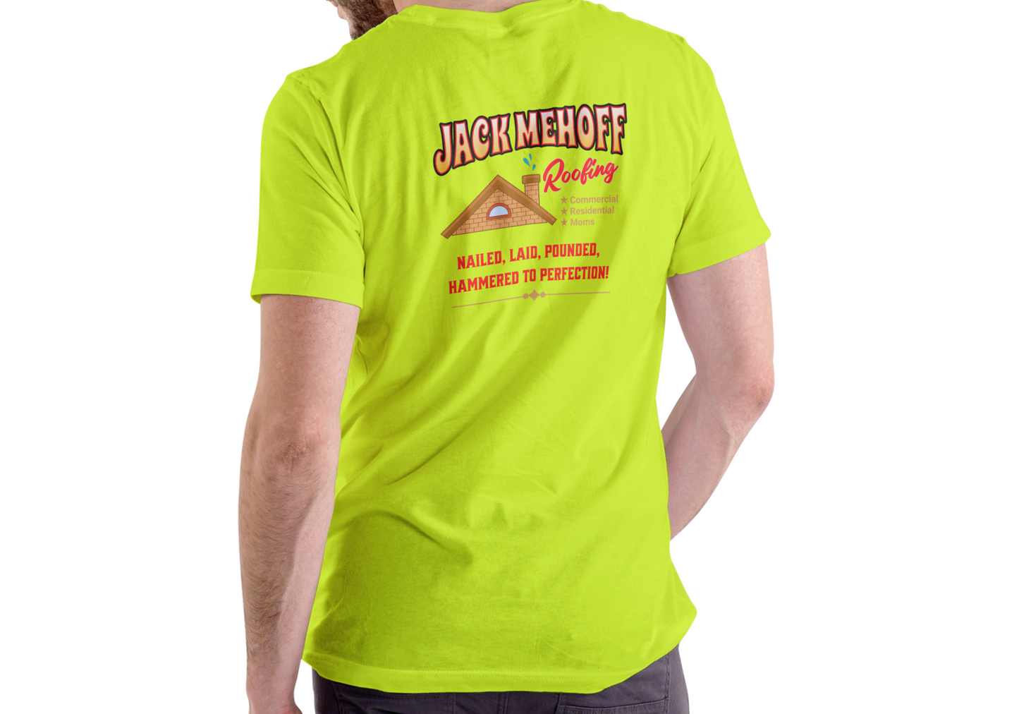 JACKS Roofing , T-SHIRT, UNISEX, COTTON
