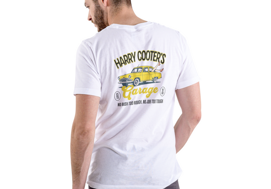 HARRY COOTER'S GARAGE, T-SHIRT, UNISEX, COTTON