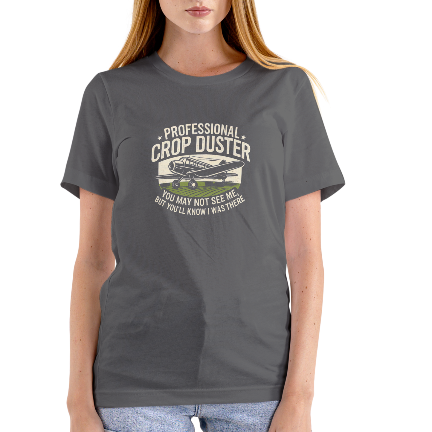 PROFESSIONAL CROP DUSTER – Funny Unisex Cotton T-Shirt