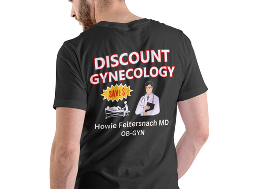 DISCOUNT GYNECOLOGY, T-SHIRT, UNISEX, COTTON