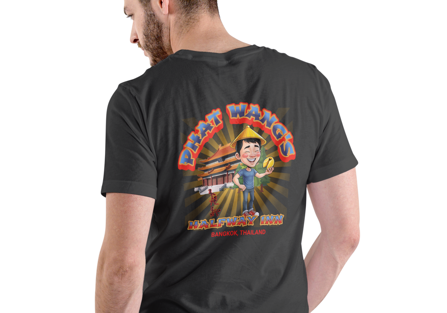 PHAT WANG'S HALFWAY INN BANKGKOK THAILAND, T-SHIRT, UNISEX, COTTON