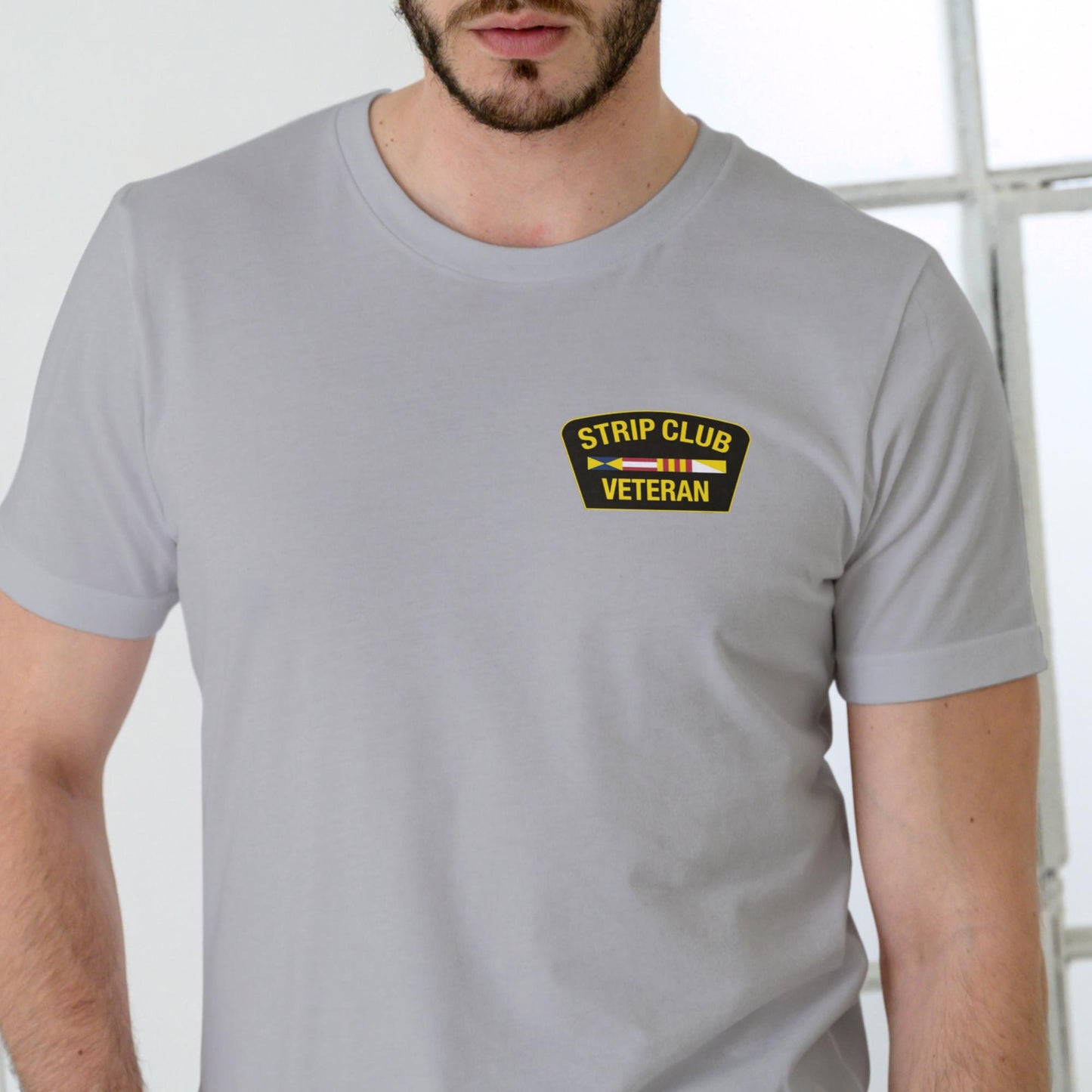 STRIP CLUB VETERAN Funny T Shirt, Unisex Cotton