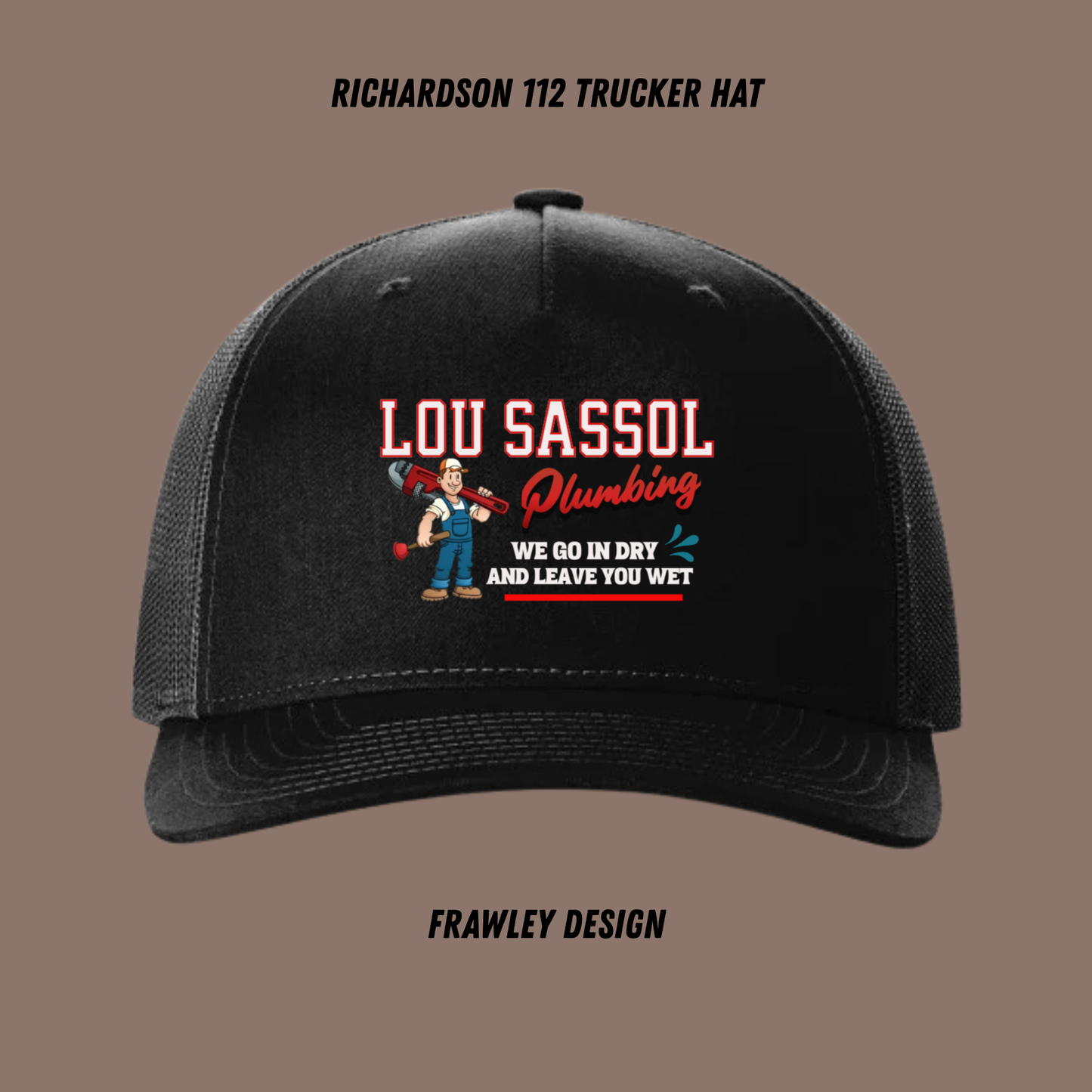 LOU SASSOL PLUMBING TRUCKER HAT, RICHARDSON 112