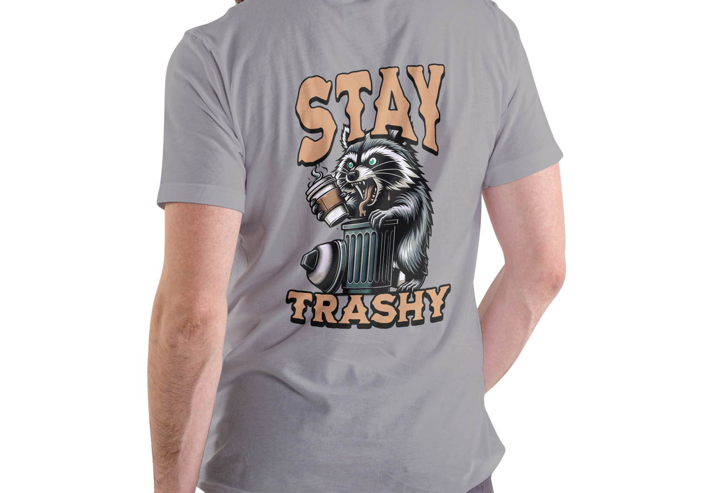 STAY TRASHY, T-SHIRT, UNISEX, COTTON