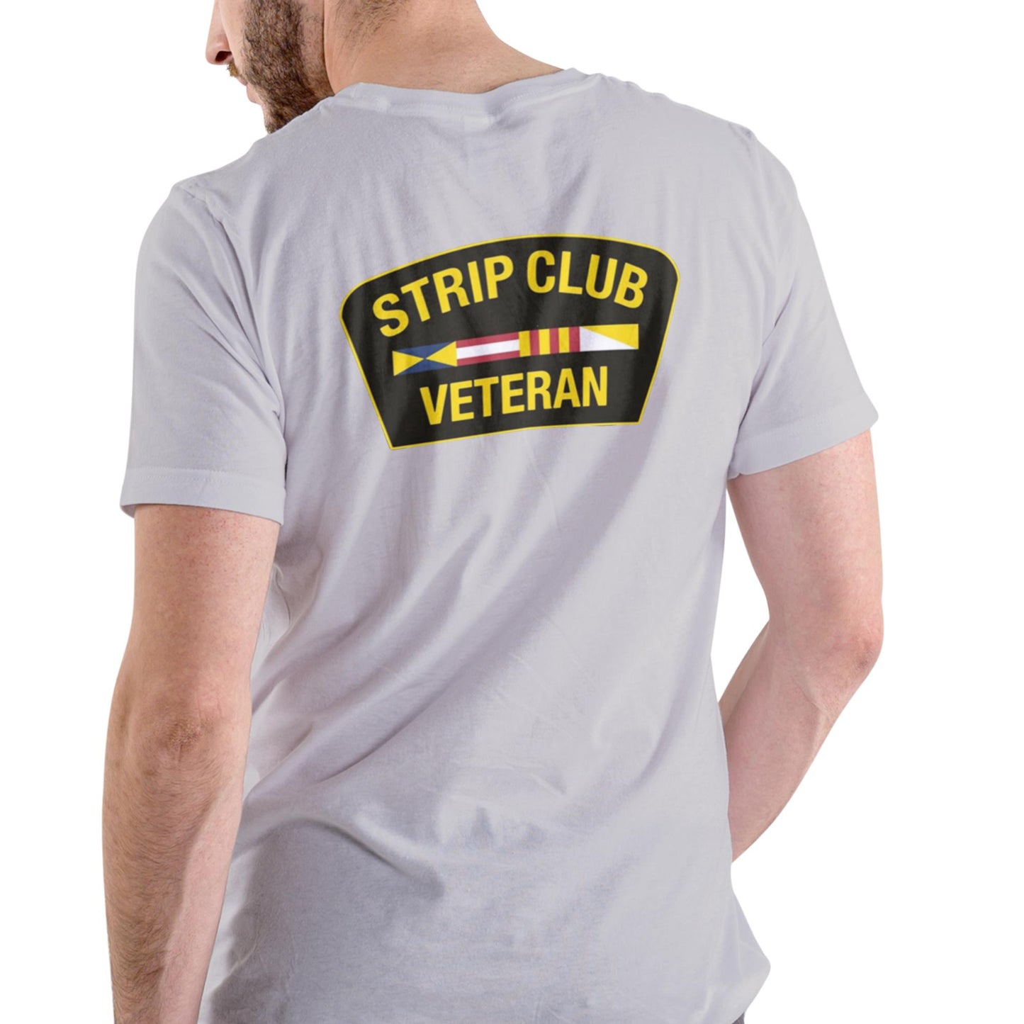 STRIP CLUB VETERAN Funny T Shirt, Unisex Cotton