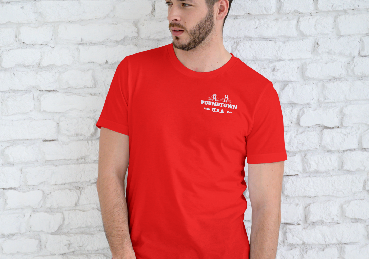 POUNDTOWN USA, HOME OF YOUR MOM, T-SHIRT, UNISEX, COTTON