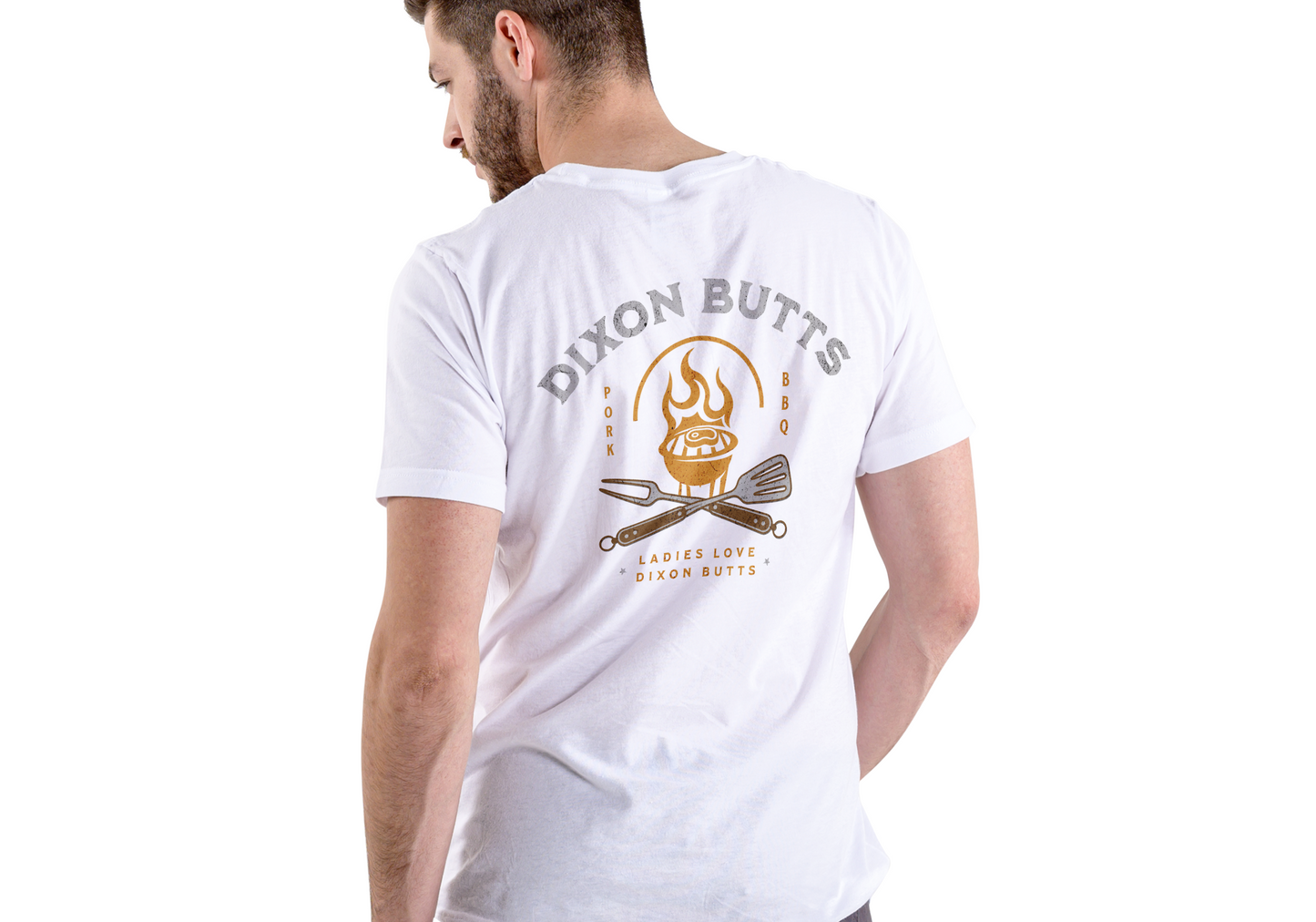 Dixon Butts Pork Butt BBQ, T-SHIRT, UNISEX, COTTON