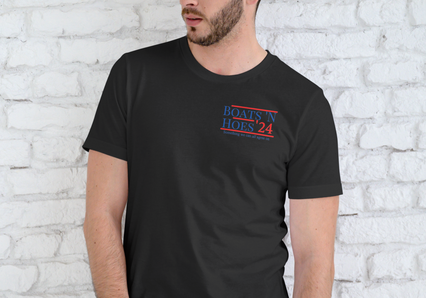 BOATS AND HOES 2024, T-SHIRT, UNISEX, COTTON