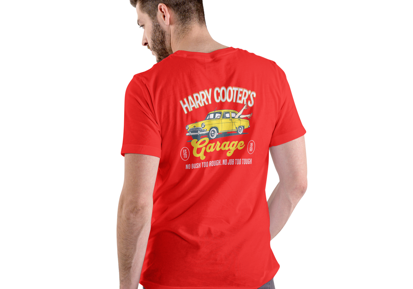 HARRY COOTER'S GARAGE, T-SHIRT, UNISEX, COTTON