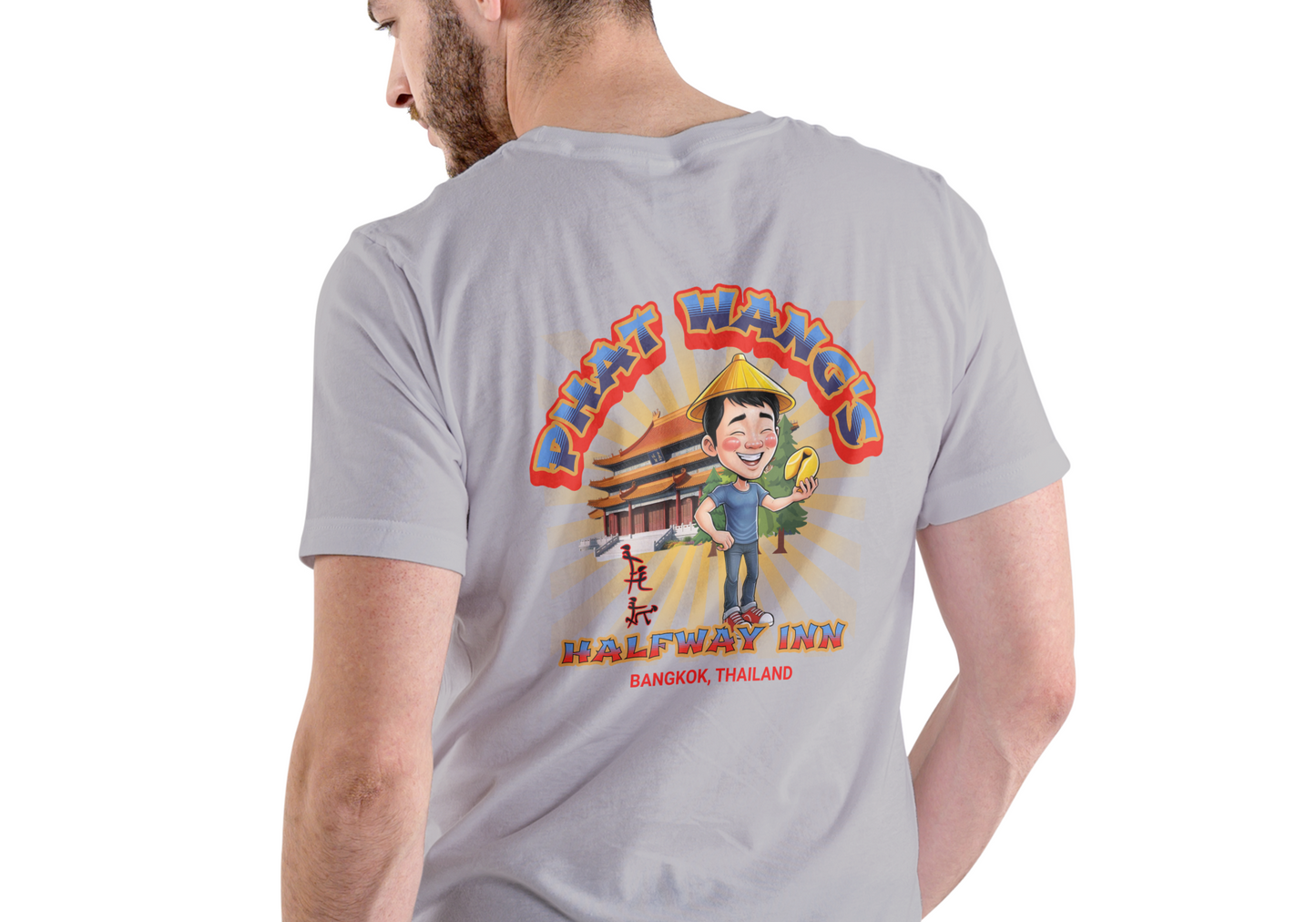 PHAT WANG'S HALFWAY INN BANKGKOK THAILAND, T-SHIRT, UNISEX, COTTON