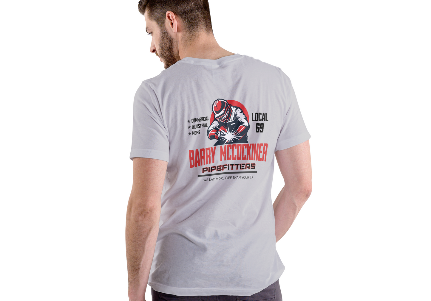 Barry McCockiner Pipefitters, T-SHIRT, UNISEX, COTTON