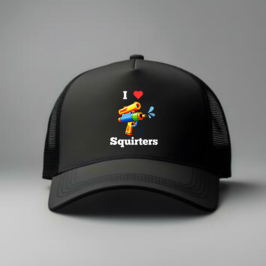 I LOVE SQUIRTERS TRUCKER HAT