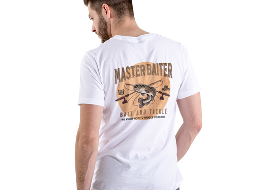 MASTER BAITER, BAIT AND TACKLE, T-SHIRT, UNISEX, COTTON